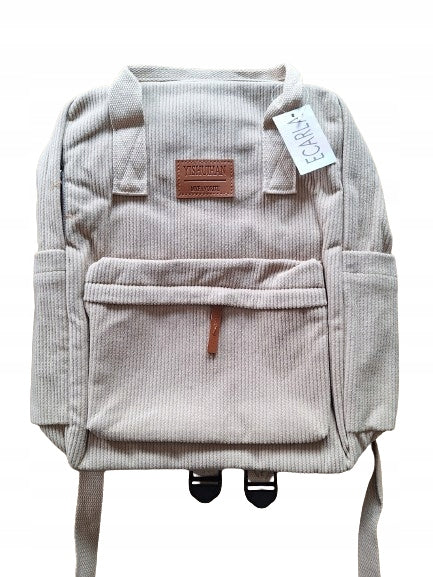 eCarla large backpack universal corduroy brown
