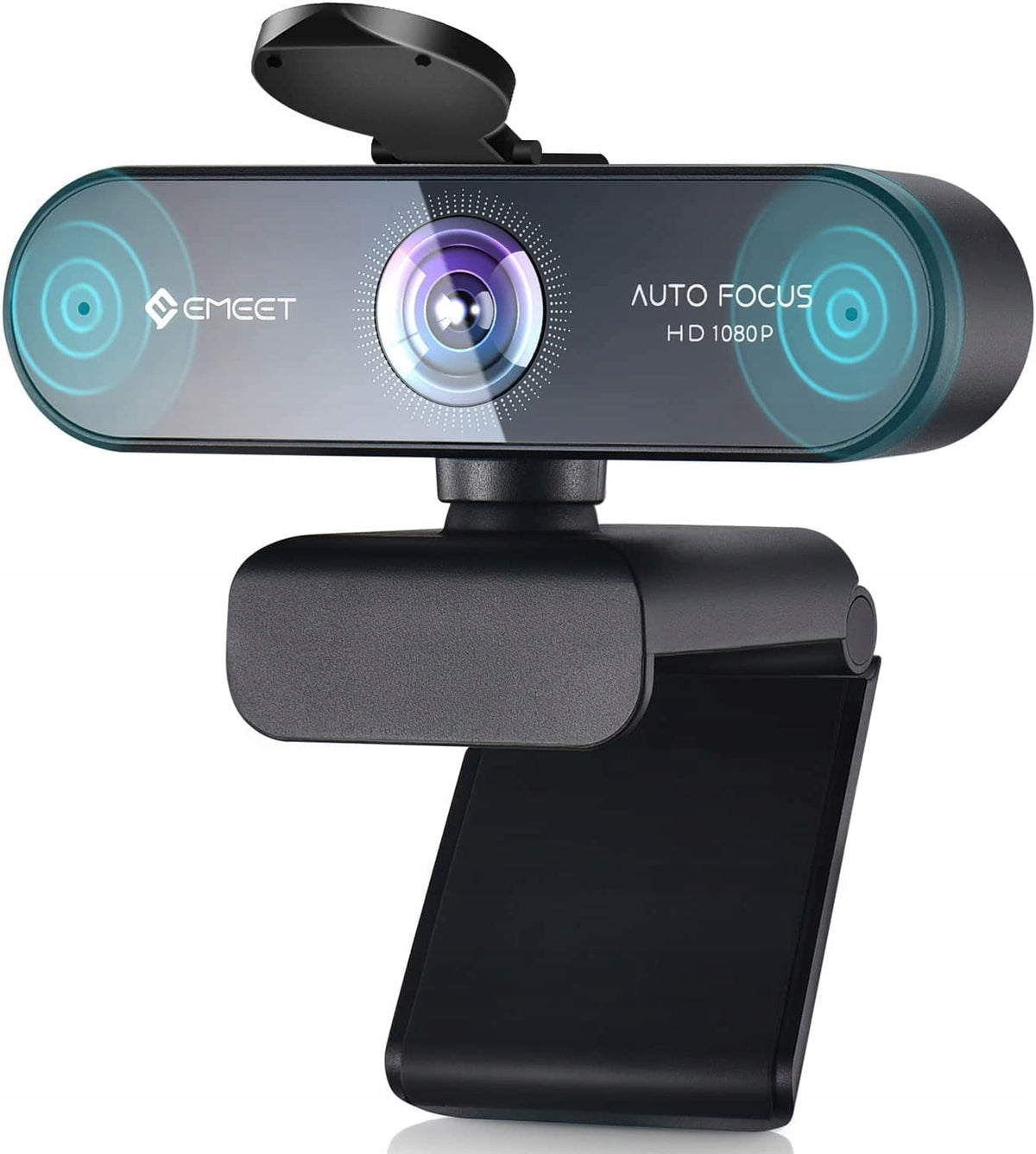 eMeet Webcam 1080p autofocus microphones