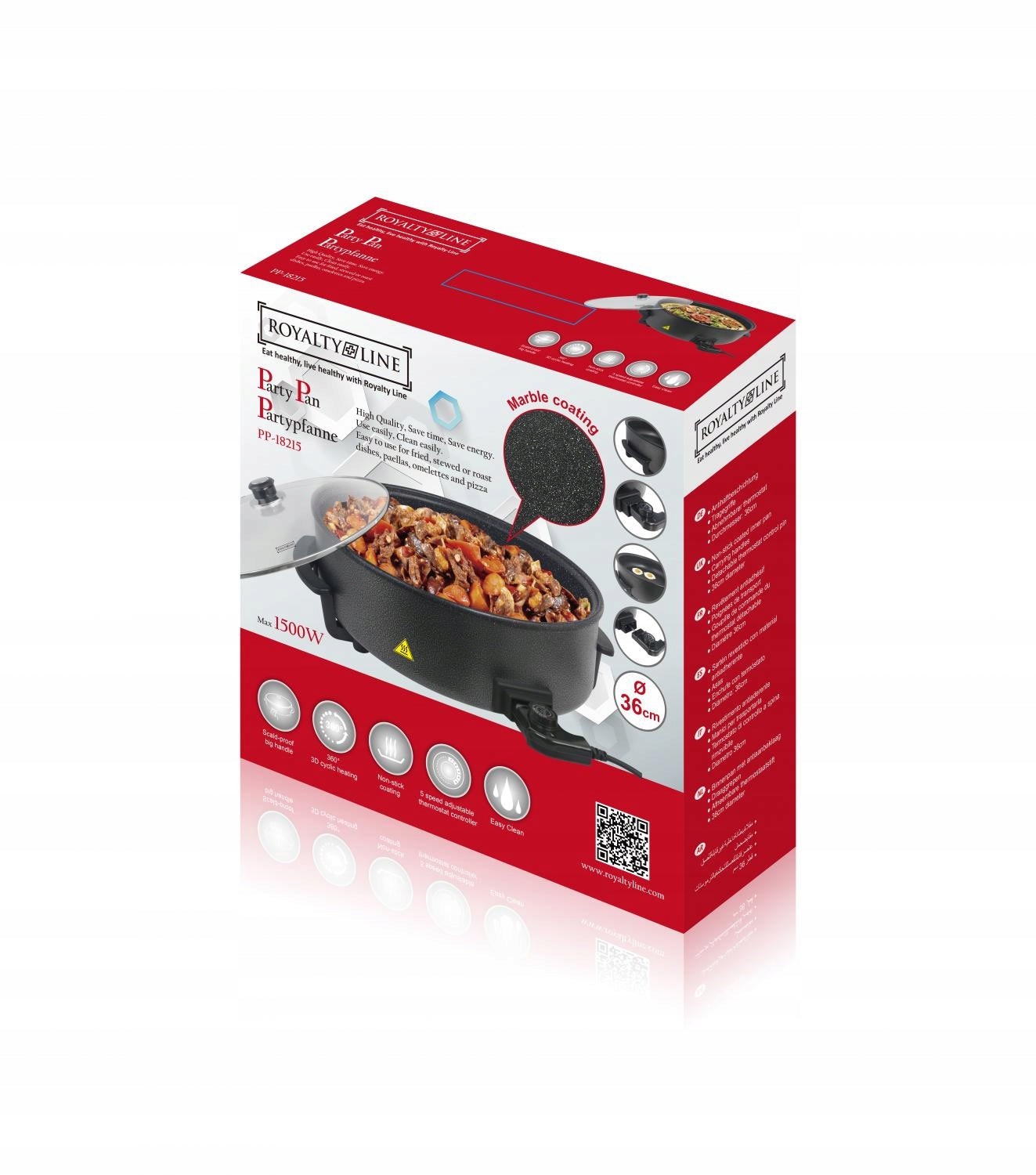 electric pots Party pan 1500W 36cm cheffinger