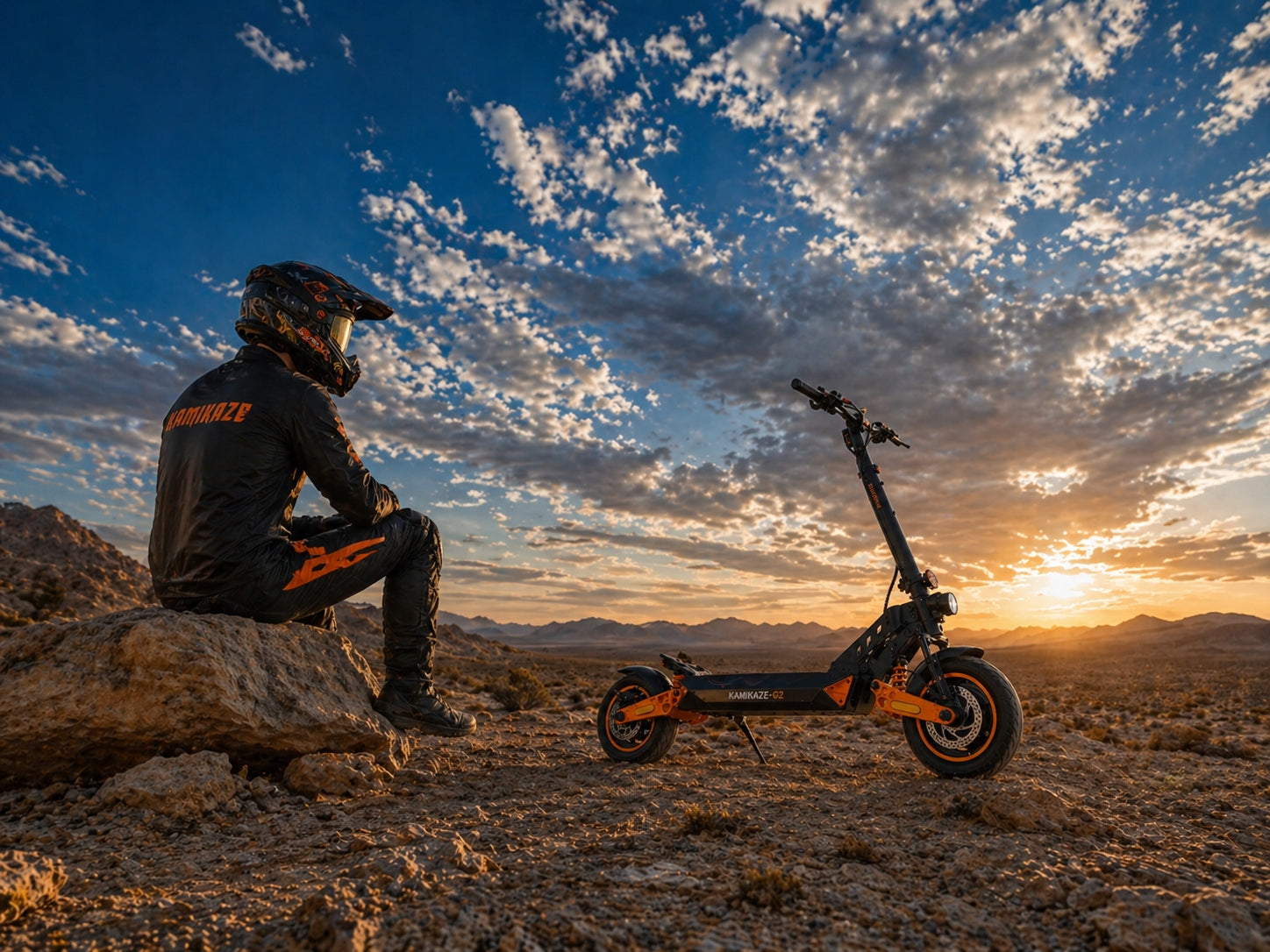 electric scooter Kamikaze G2 1200W 20KM/H 740 Wh 60HP turn signals Brand Kamikaze