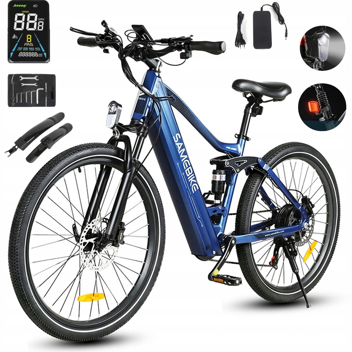 electric vehicles Samebike XD26-II 750W 14AH 40KM/H 110km hydraulic