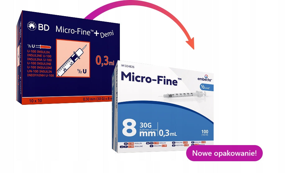 embecta Micro-Fine U-100 0,3ml 30G 0,30 x 8mm 100pcs