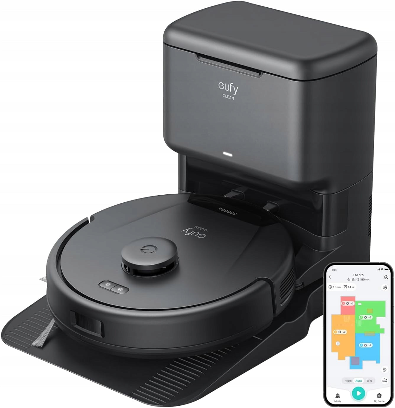 eufy L60 cleaning robot 5000Pa laser navigation mop self-emptying