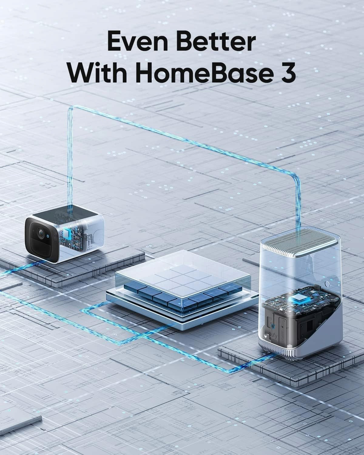 eufy S220 Solar Solocam (2-Pack) + HomeBase 3 BionicMind Manufacturer code E8134328