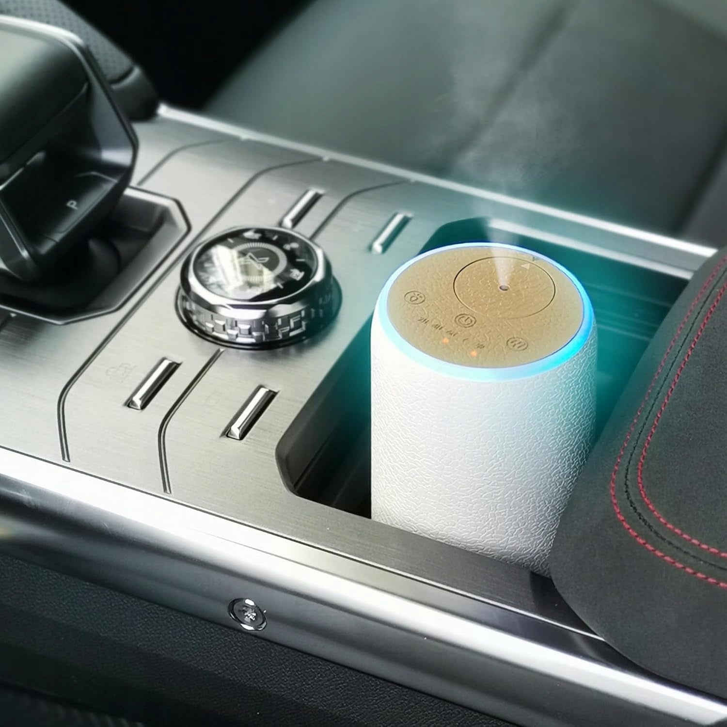 Automobilio oro gaiviklis Earnest Living, 10 ml, USB, baltas