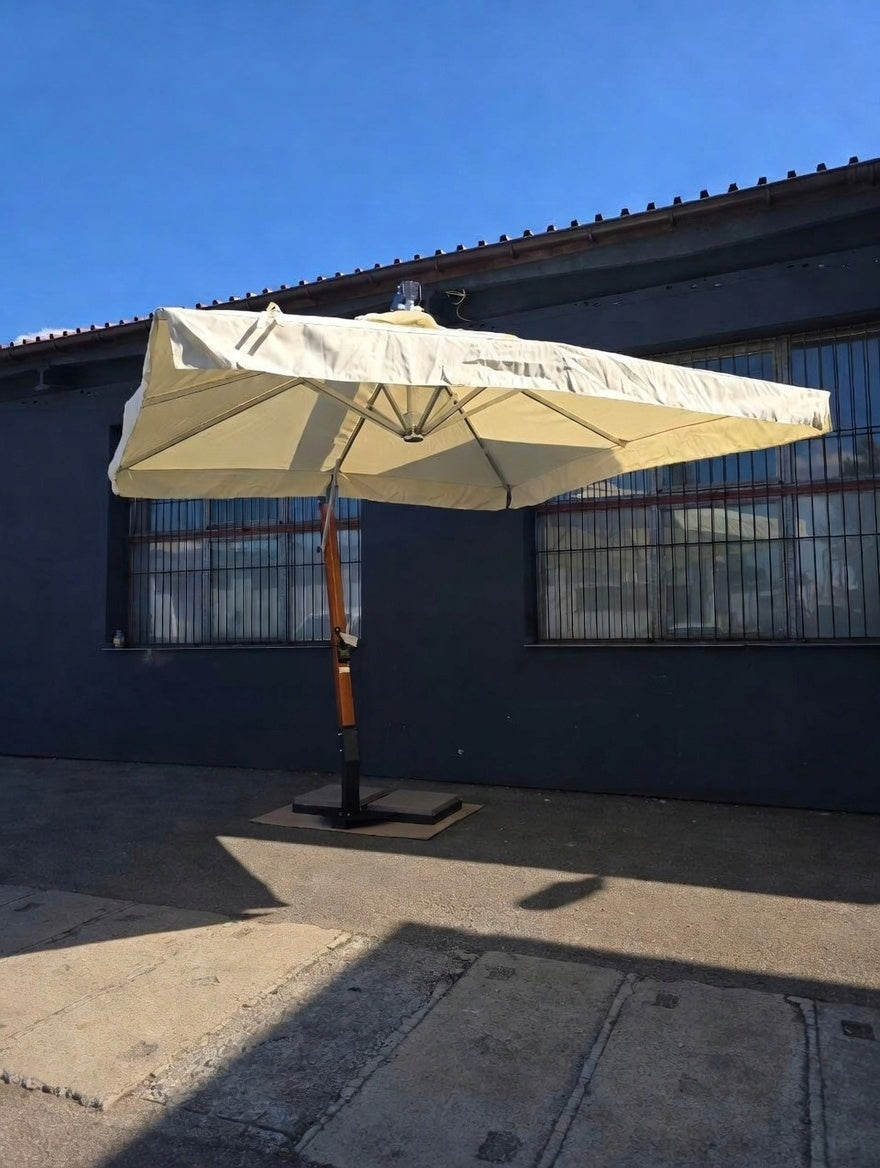Sodo pakabinamas skėtis 3x4 m XL, atsparus vėjui, HoReCa