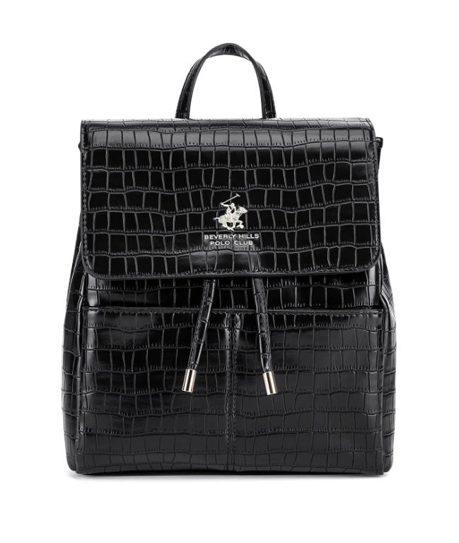 fashionable stylish Beverly Hills Polo Club Backpack BHPC-L-006-06-HP Black