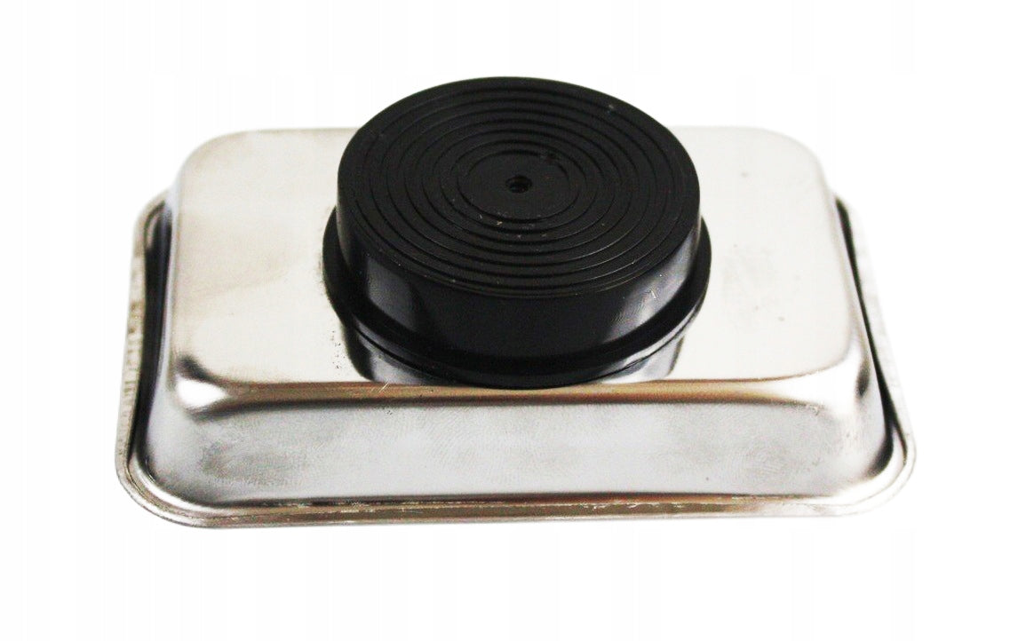 Stačiakampė magnetinė nerūdijančio plieno lėkštelė 93x64x13,4 mm PRAXER