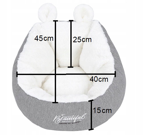 fluffy bed playpen for cat dog Roz. S (I105) Product width 40 cm