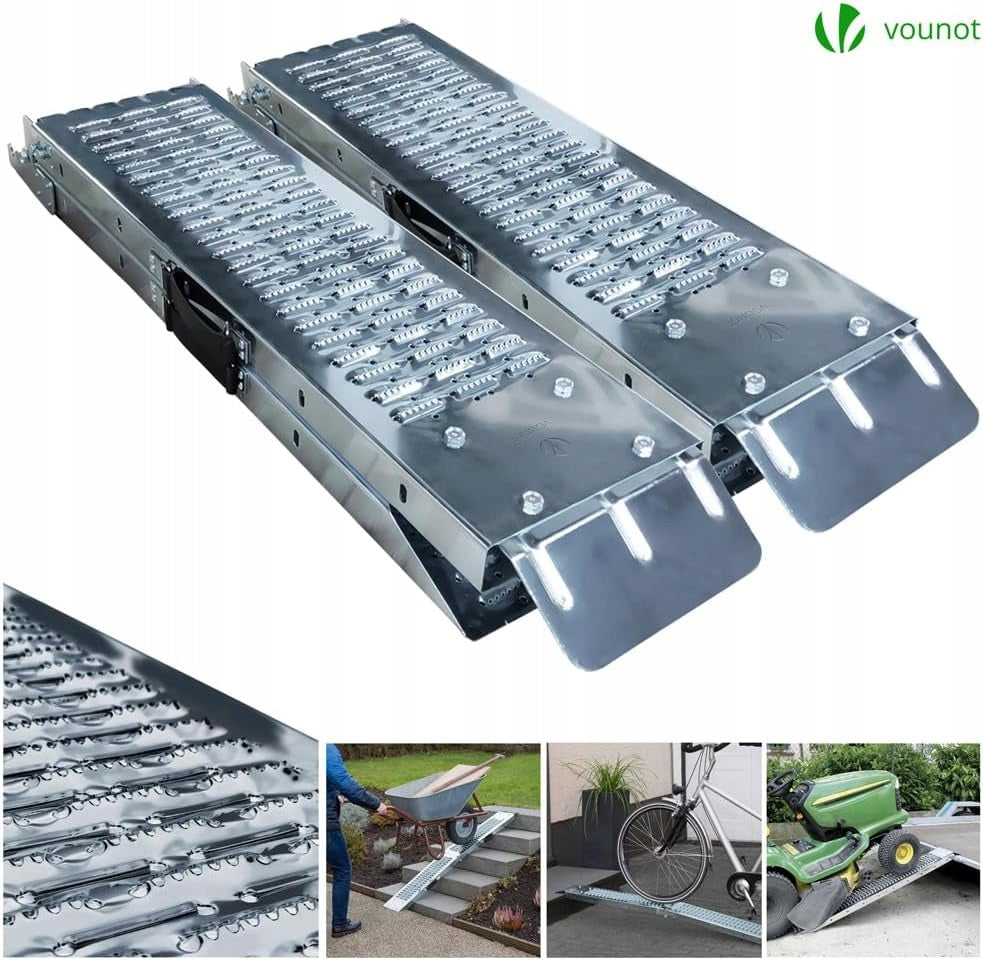 folding loading ramp for motorcycle quad mower up to 400kg max Brand Vounot