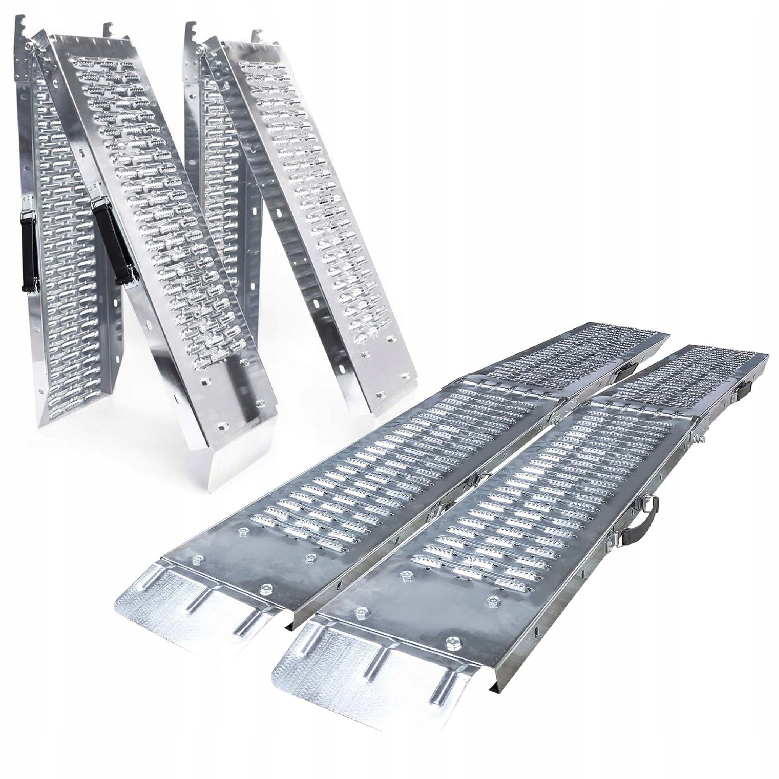 folding loading ramp for motorcycle quad mower up to 400kg max