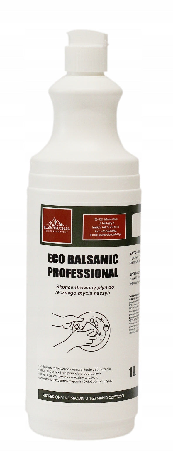 forhotelu24 ECO BALSAMIC PROFESSIONAL 1L DISHWASHING LIQUID