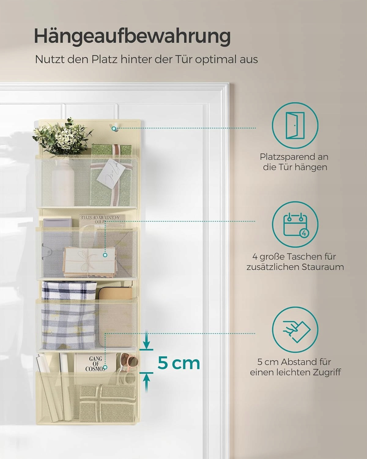 hanging shelf with pockets organizer Manufacturer code 194343145785