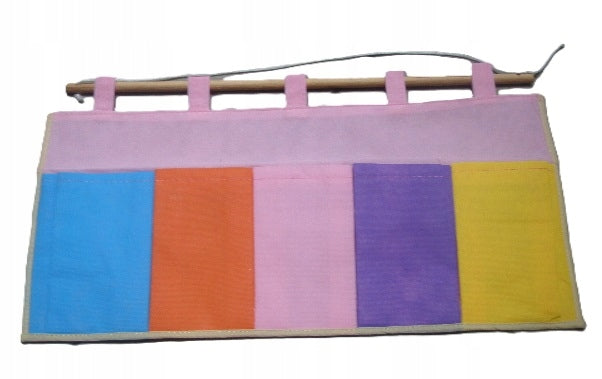 hanging shelf with pockets organizer