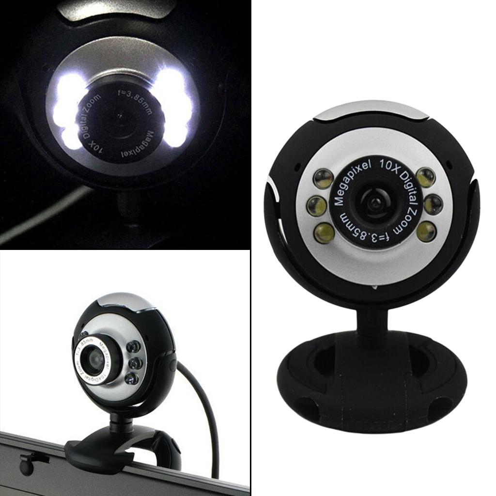harayaa USB Webcam HD 10X Digital Zoom Degree Rotation Computer for PC