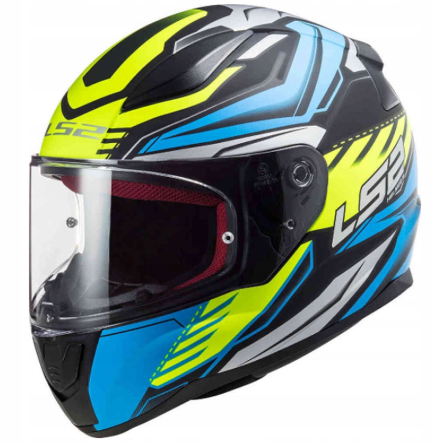 helmet LS2 FF353 Rapid Gale Matt Black/Blue/Yellow Size: XL