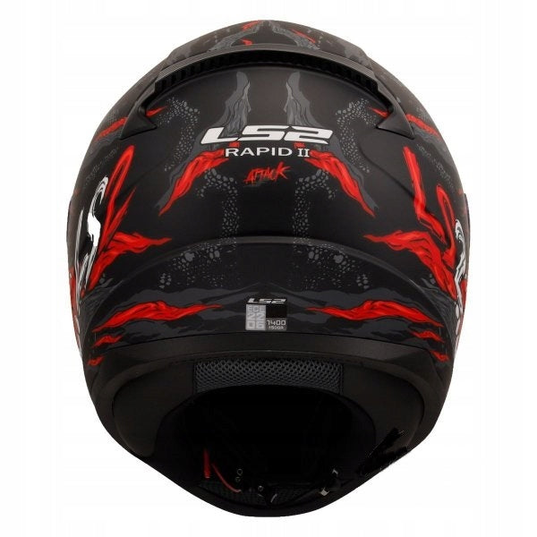 helmet LS2 FF353 Rapid II Kaiju Black/Red size: XL Manufacturer's catalog number AK1635335326