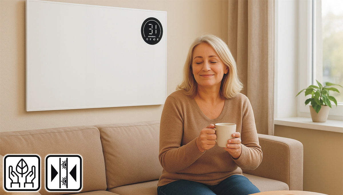 hybrid convector radiator + infrared radiator 800W WiFi remote control Manufacturer code IR 8.80