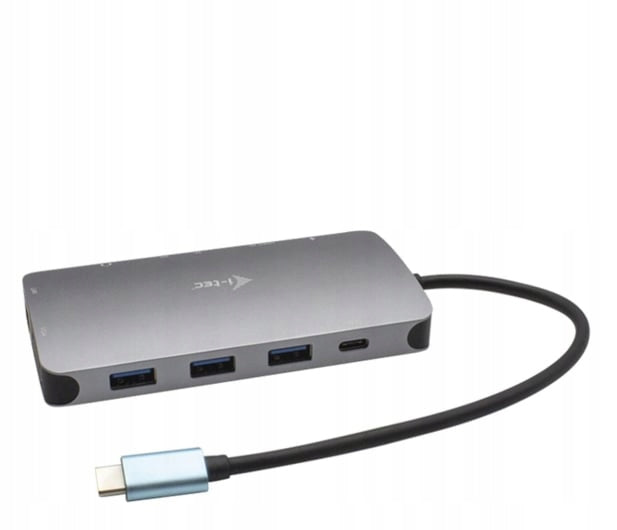 i-tec USB-C Metal Nano Travel Dock HDMI VGA LAN SD reader PD 100W