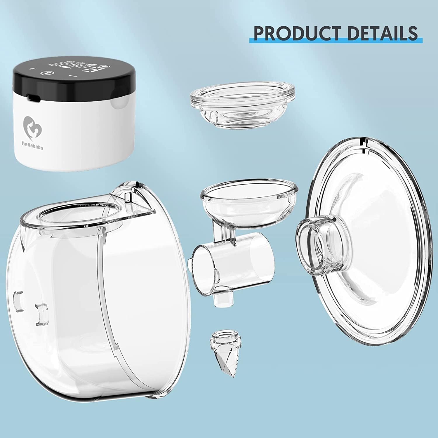 i80 Wireless Shell Electric Breast Pump with LCD Display Medical device no