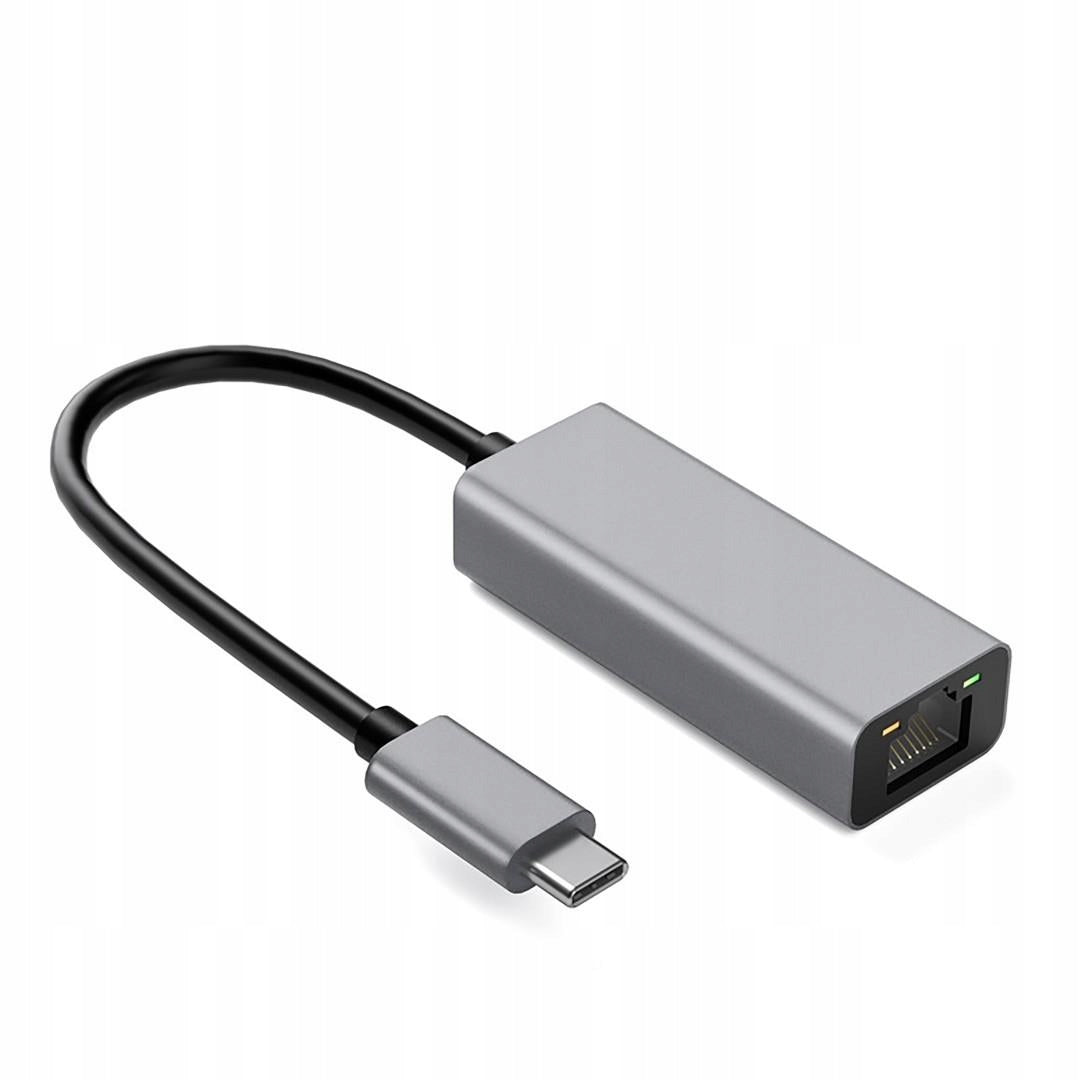 iBOX IACRJ adapter USB-C to RJ45 Gigabit 1000Mbps aluminium