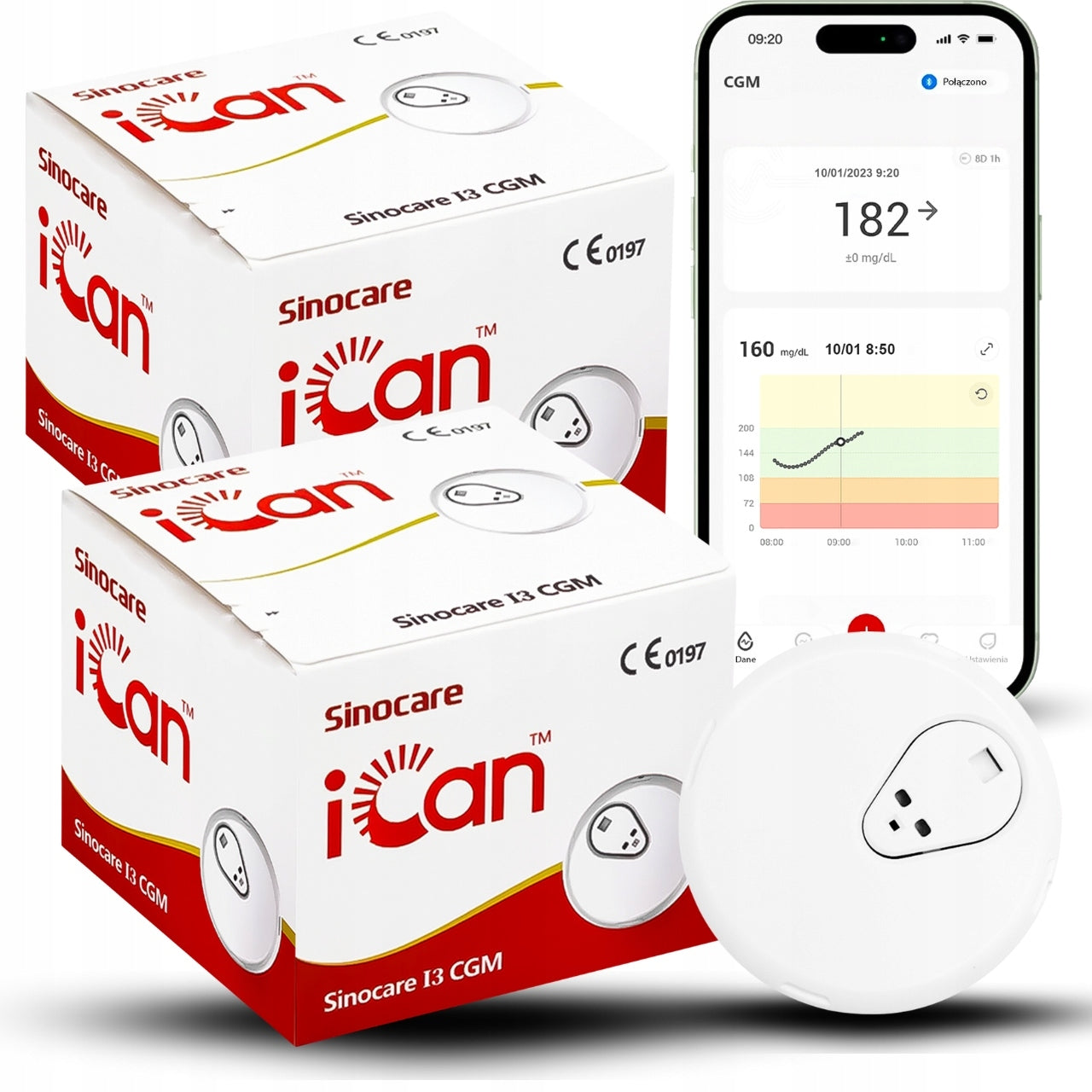 iCan i3 CGM SET 15 Days System for Continuous Glycemic Monitoring