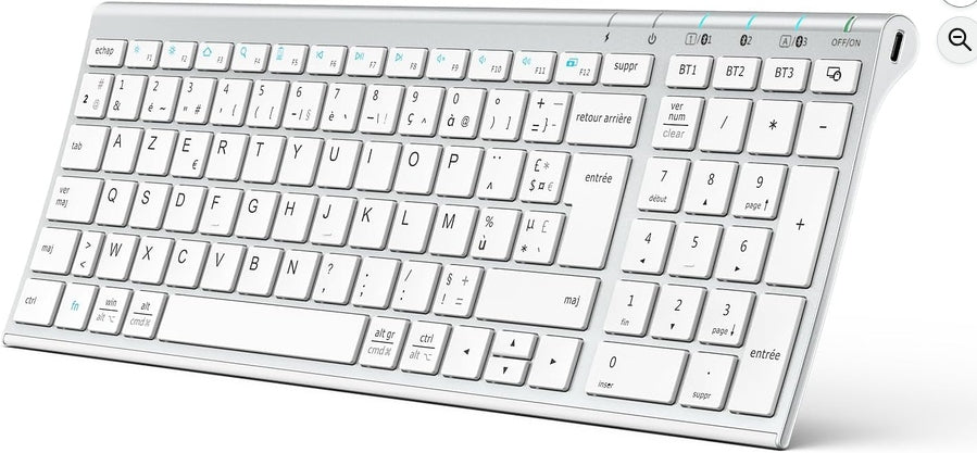 iClever Bluetooth wireless keyboard, stickers