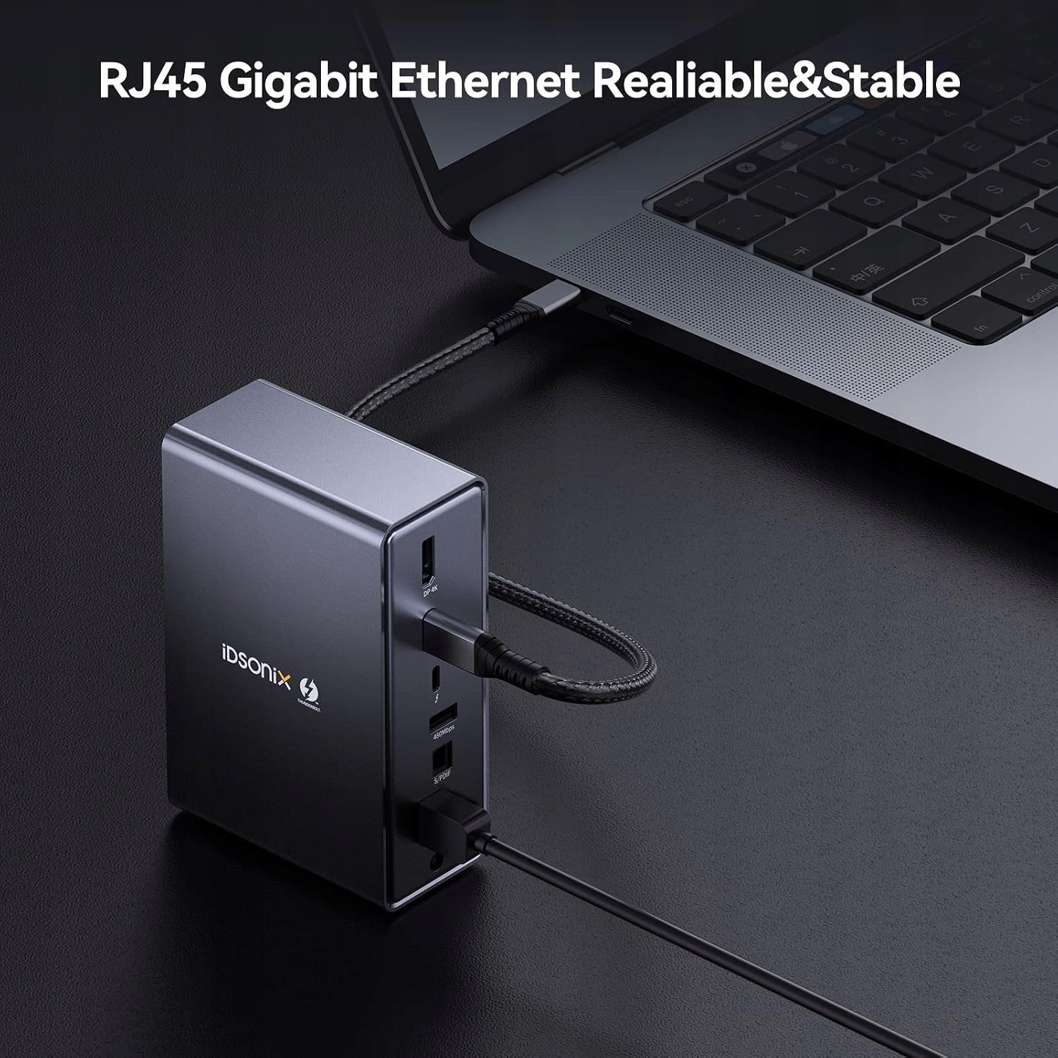 iDsonix 15in1 Thunderbolt 3 USB-C 4K 60Hz LAN SD Docking Station Manufacturer Vention
