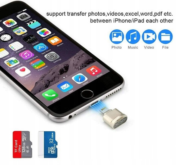 iPhone iPad iPod Lightning Memory Card Reader Manufacturer no brand