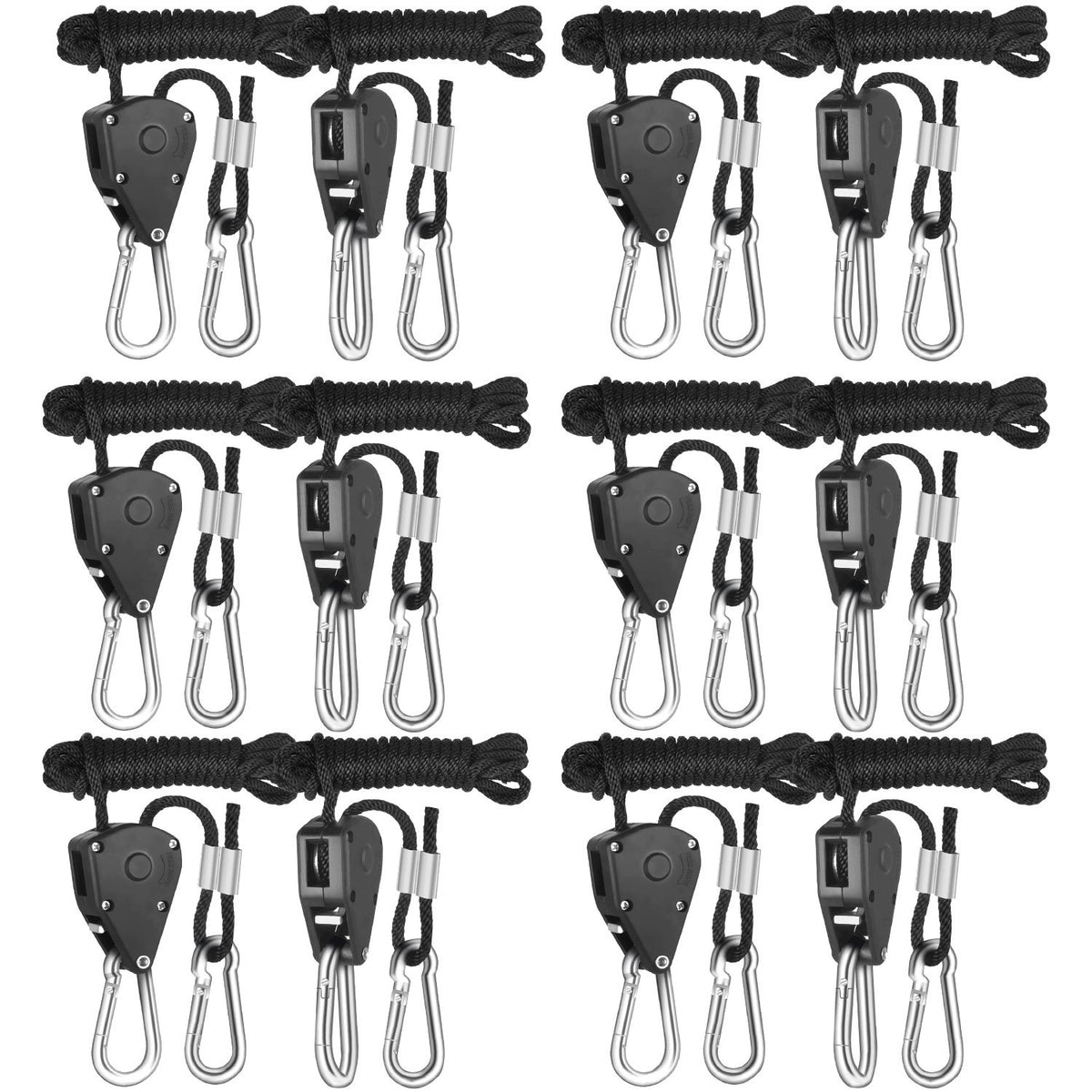 iPower 1/8" Ratchet Rope Hangers up to 68 kg