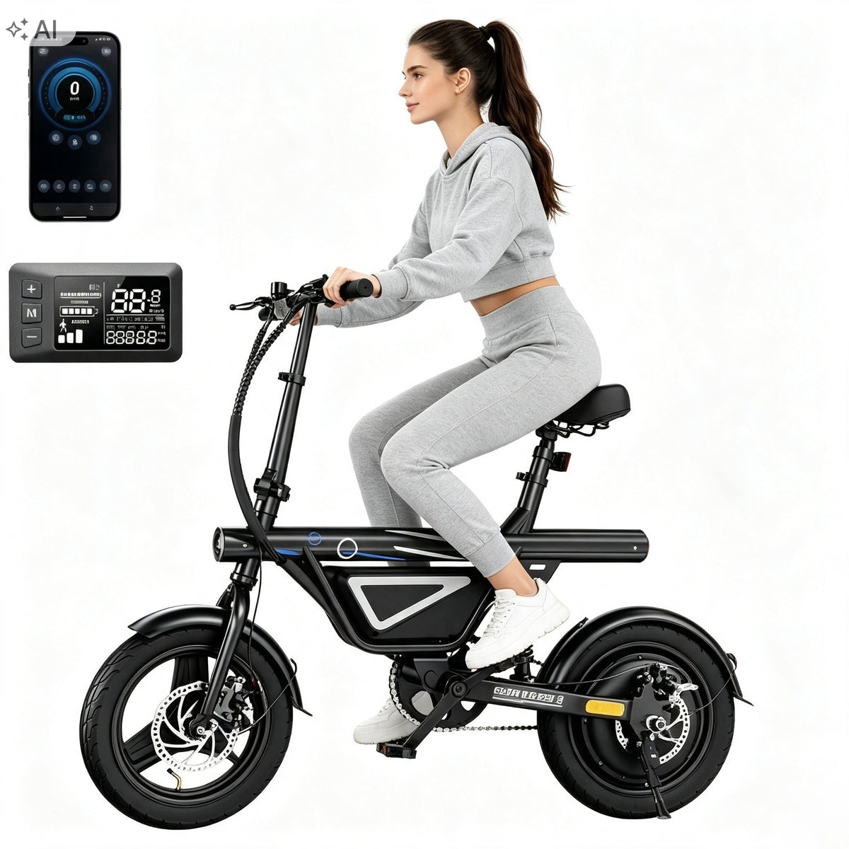 iScooter EB1S electric vehicle 36V 12Ah 25km/h LCD Voltix 120kg urban12