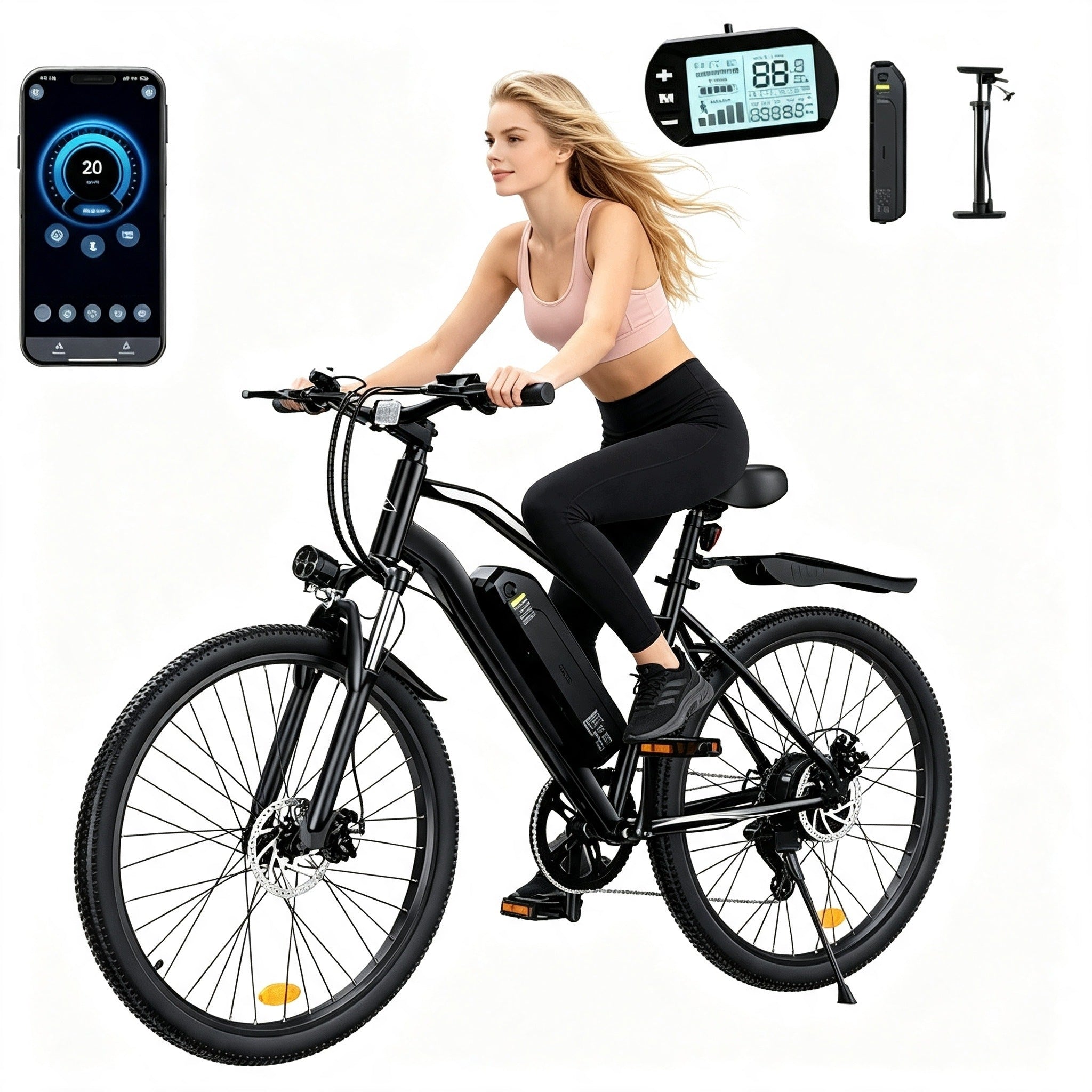 iScooter EB3S electric vehicles 36V 15Ah 35km/h LCD LED 90km cruise control PAS