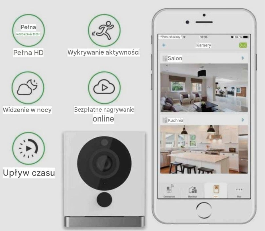 iSmartAlarm Spot+ IP Camera Wireless Mini HD Camera 1080p Compact Manufacturer code iSC5P