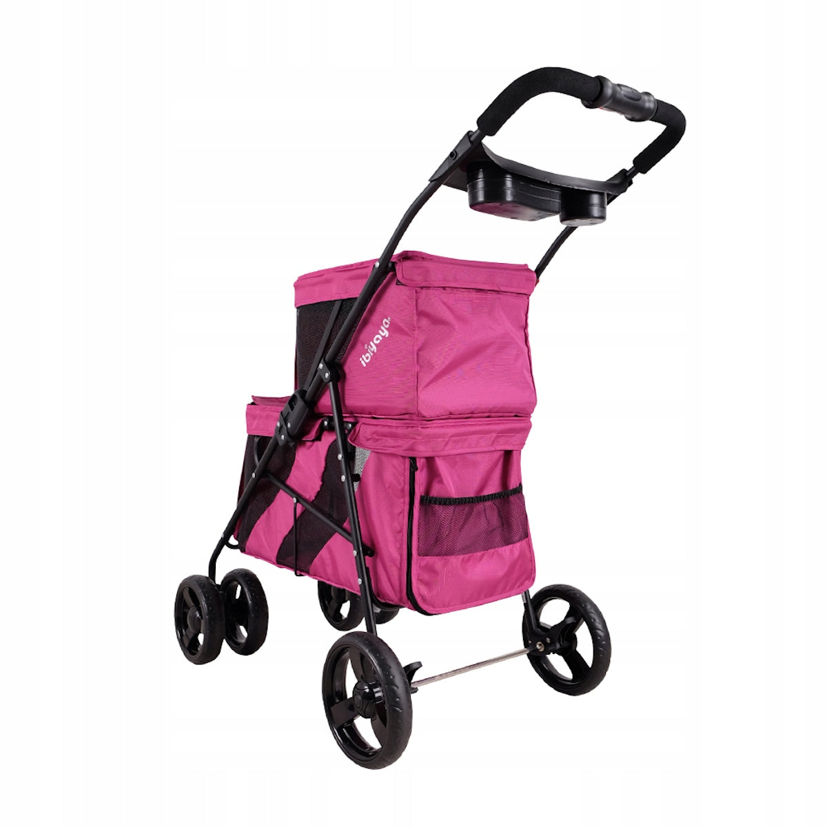 ibiyaya trolley Double Decker Pet Bus red violet Brand Ibiyaya