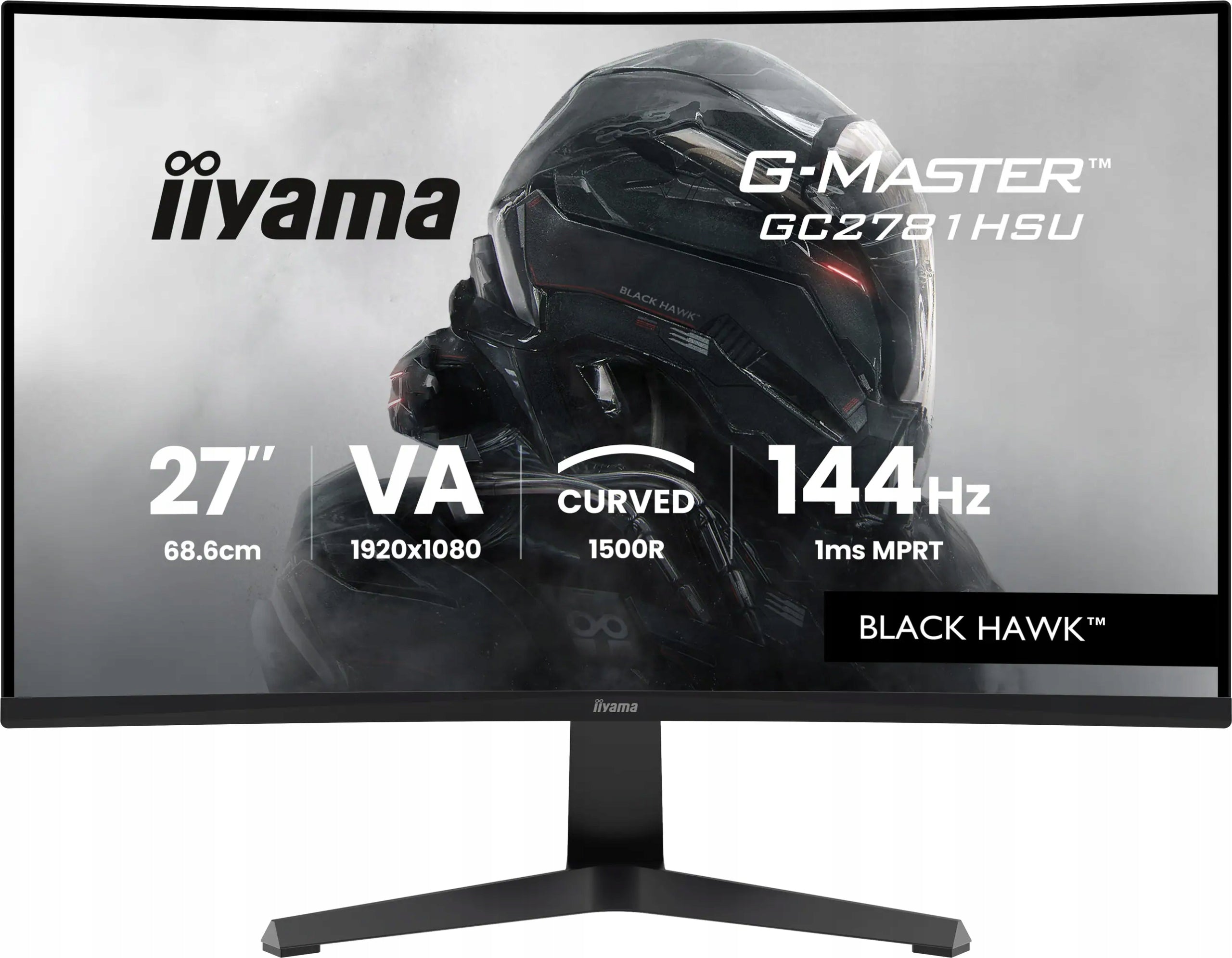 iiyama G-MASTER Black Hawk GC2781HSU-B1 27" FHD Curved Monitor