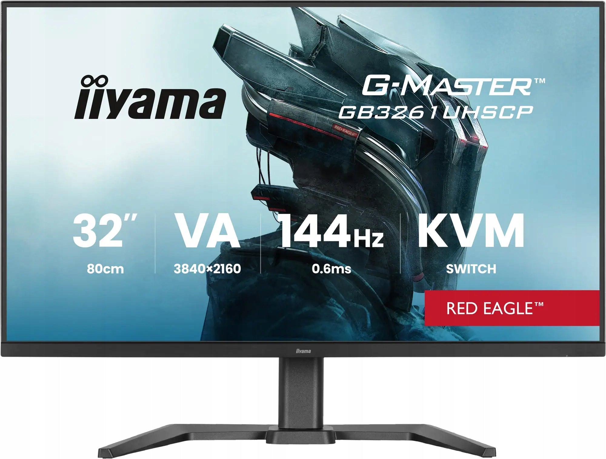 iiyama G-MASTER Red Eagle GB3261UHSCP-B1 31.5" 4K USB-C 95W monitor