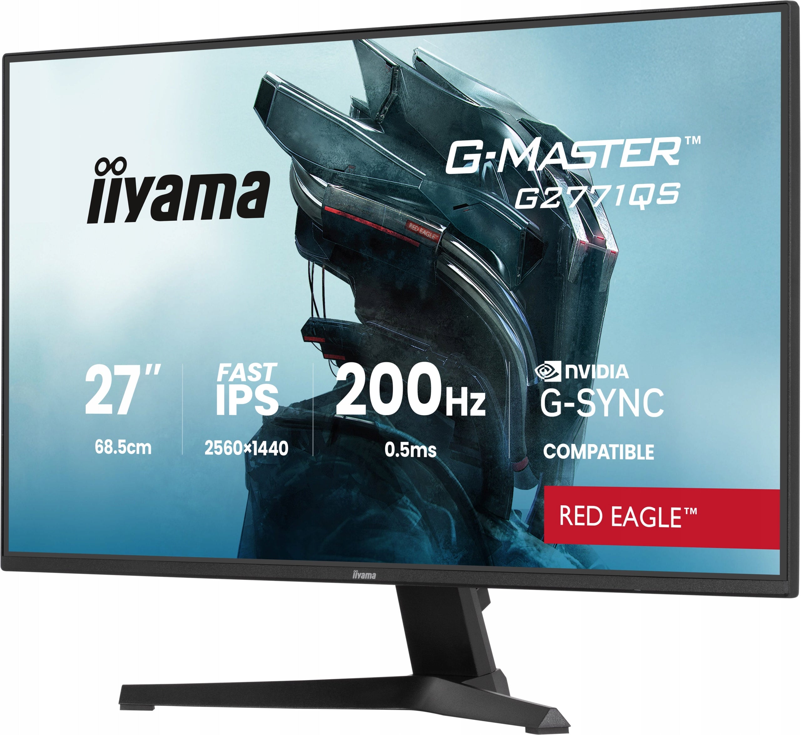 iiyama G-Master G2771QS-B1 monitor 27" QHD Fast IPS 200Hz 0.5ms Brand iiyama