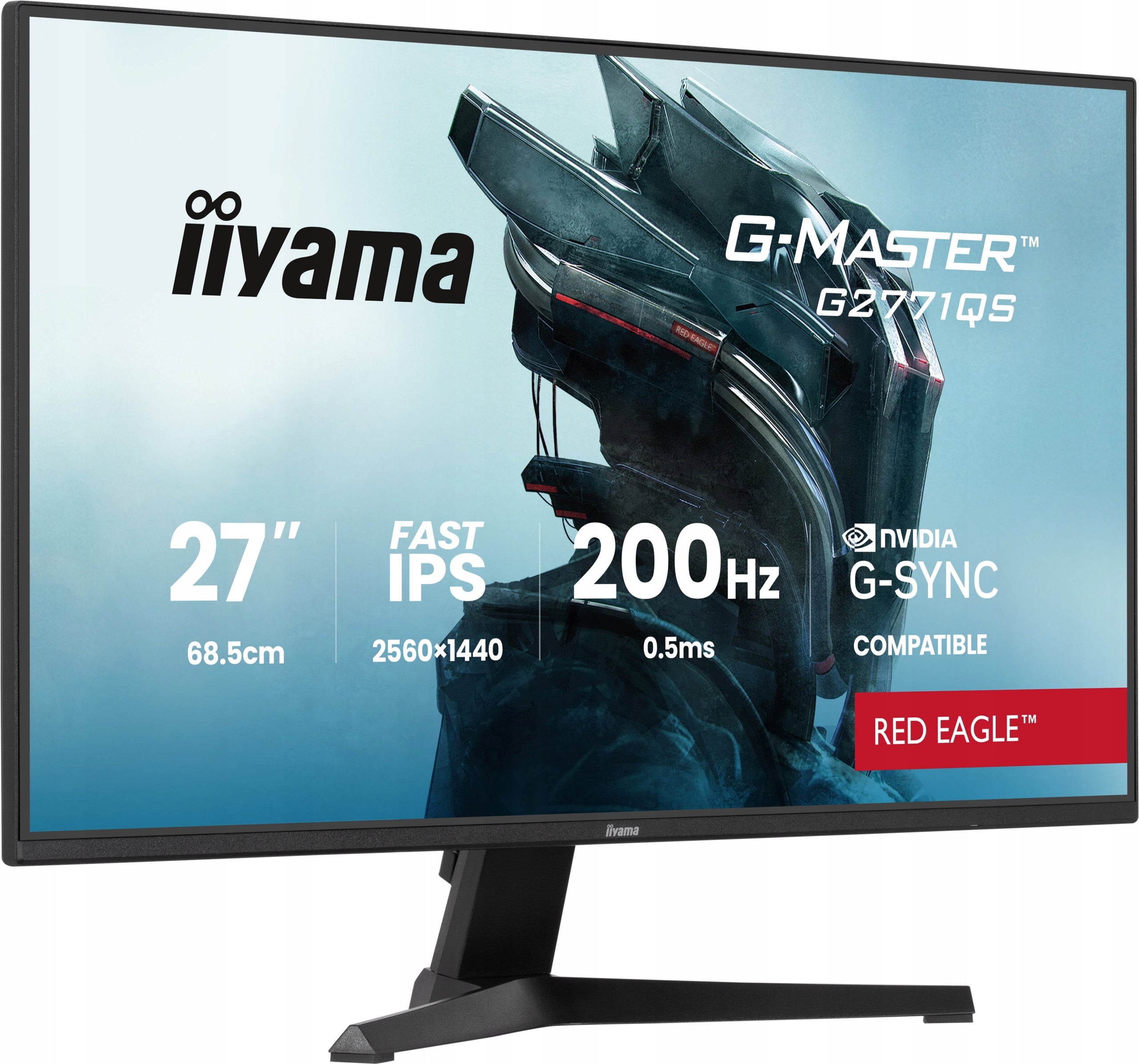 iiyama G-Master G2771QS-B1 monitor 27" QHD Fast IPS 200Hz 0.5ms Manufacturer code G2771QS-B1