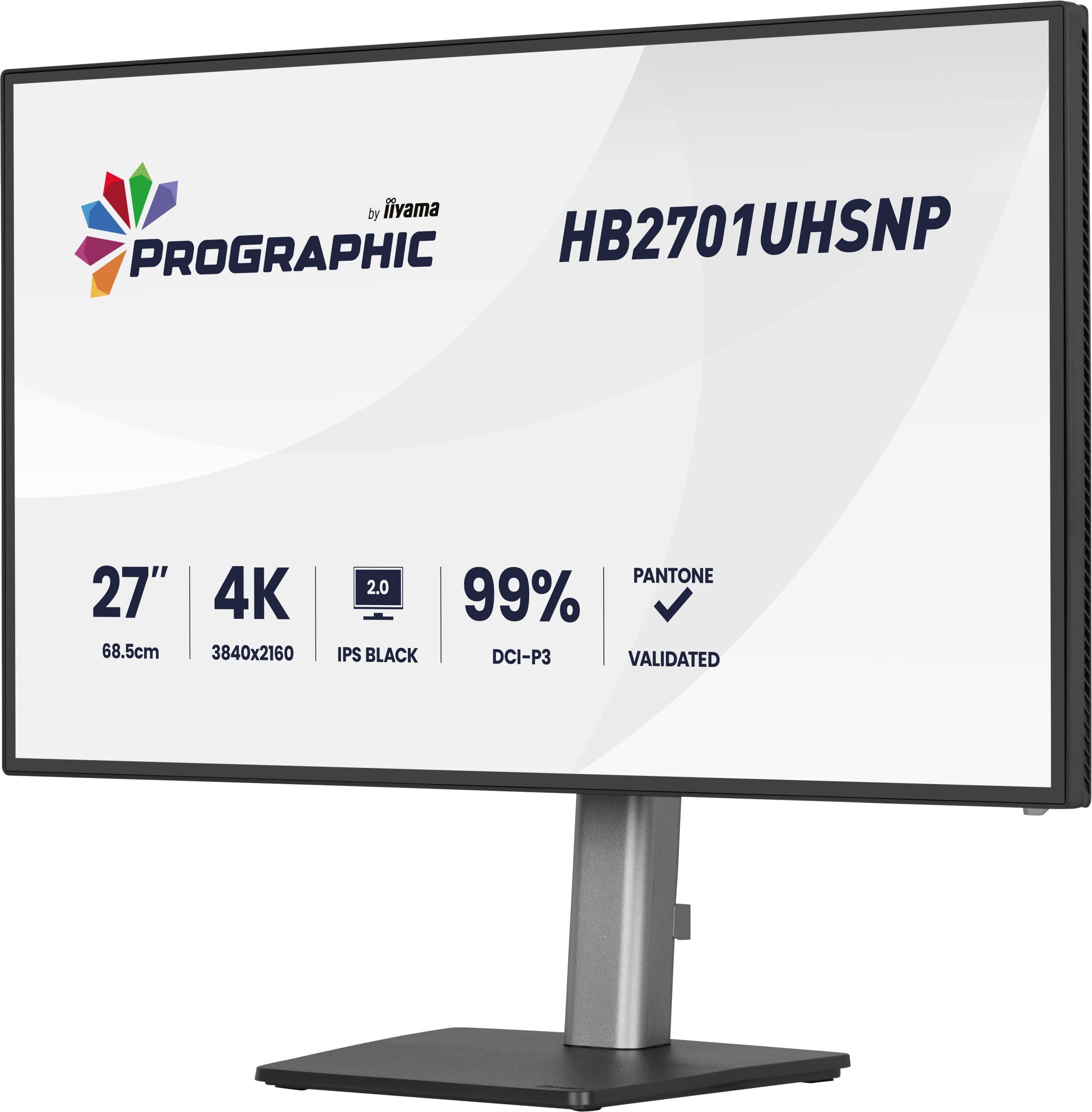 iiyama ProGraphic HB2701UHSNP-B1 27 4K IPS Black 2.0 LED monitor, Pantone Manufacturer code HB2701UHSNP-B1