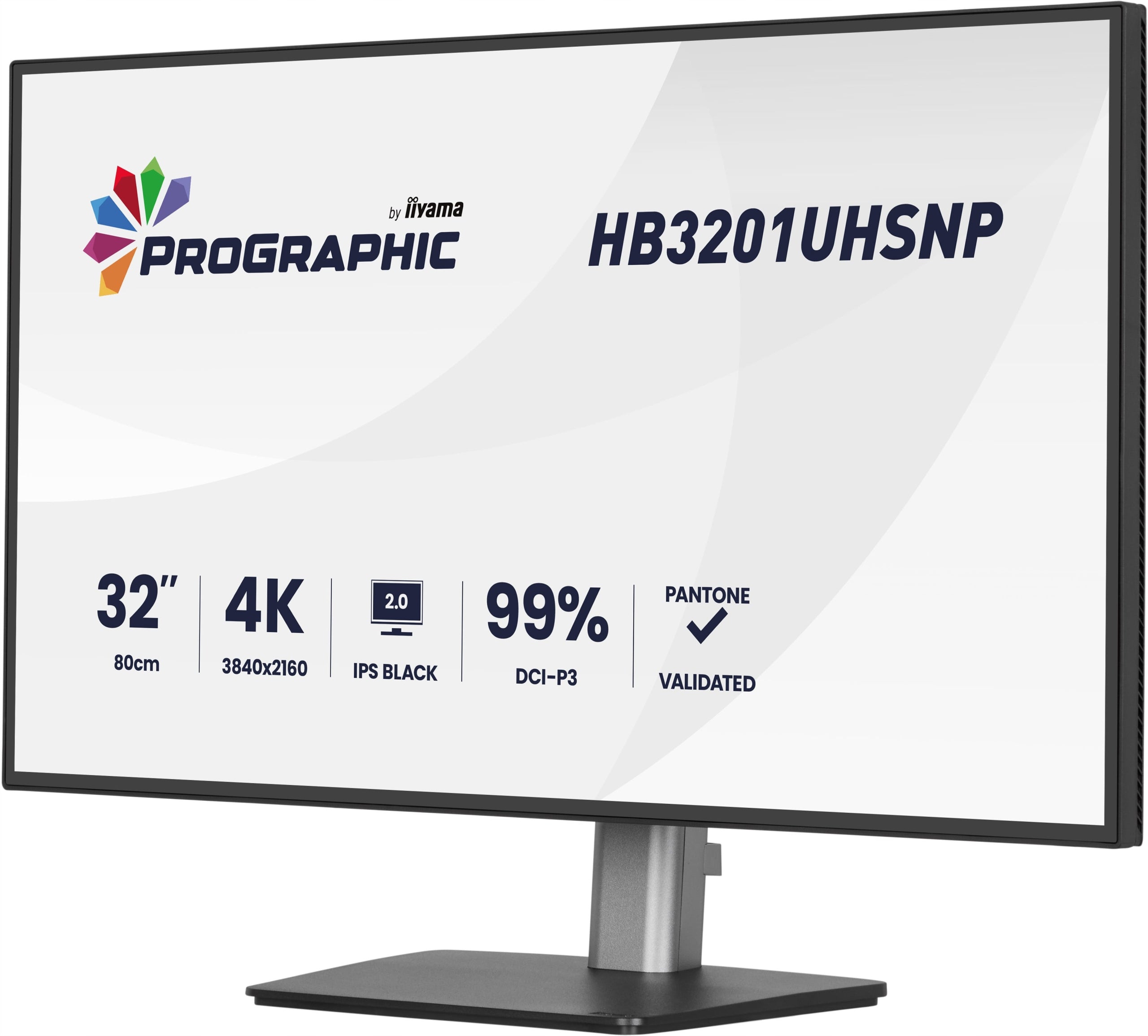 iiyama ProGraphic HB3201UHSNP-B1 32 4K IPS Black 2.0 LED monitor, Pantone Manufacturer code HB3201UHSNP-B1