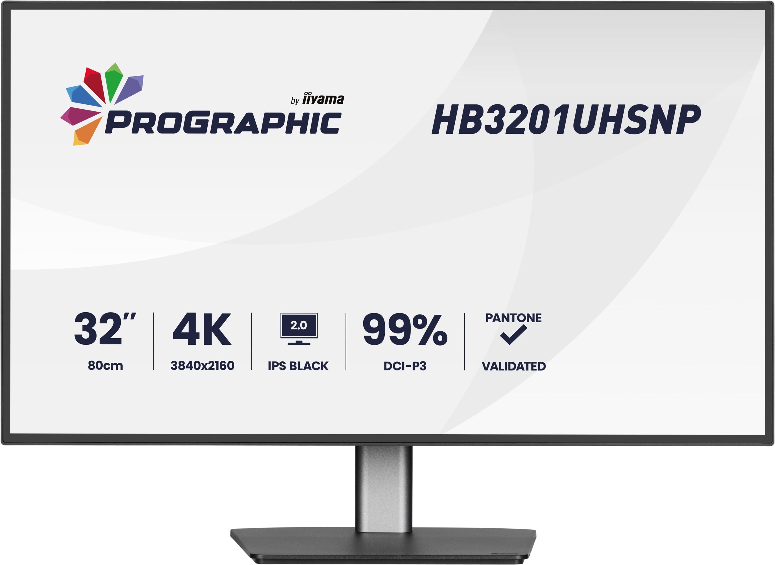iiyama ProGraphic HB3201UHSNP-B1 32 4K IPS Black 2.0 LED monitor, Pantone Packaging status original