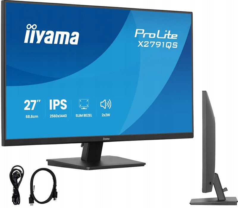 iiyama ProLite X2791QS-B1 monitor 27 WQHD IPS LED 1ms /HDMI, DisplayPort/