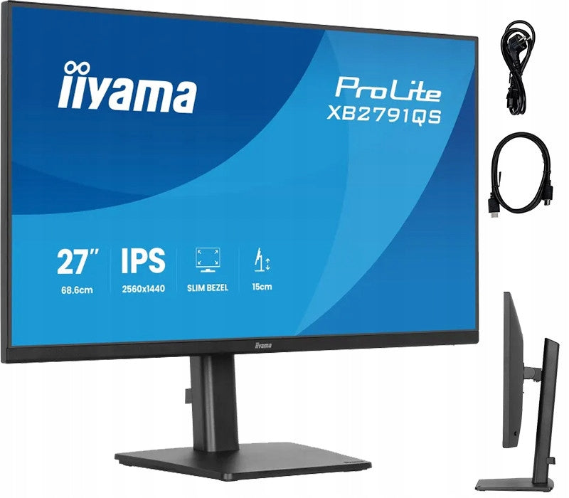 iiyama ProLite XB2791QS-B1 monitor 27 WQHD IPS LED 1ms /HDMI, DisplayPort/