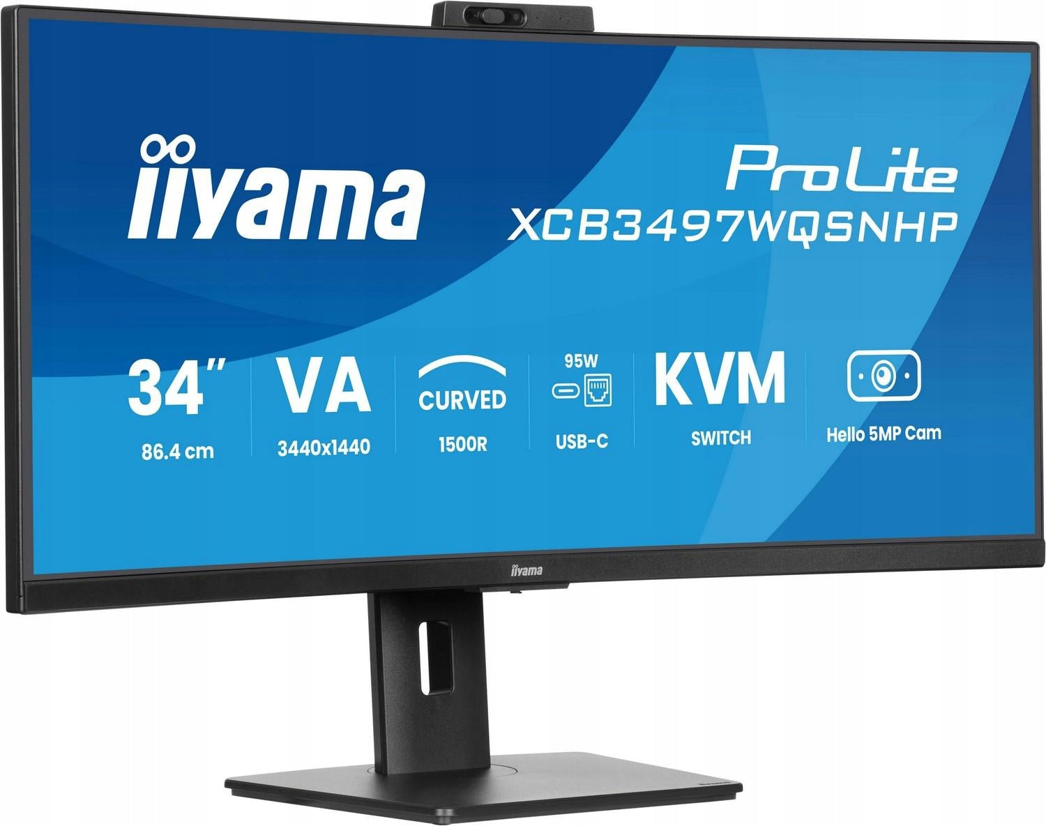 iiyama ProLite XCB3497WQSNPH-B1 - 120Hz UWQHD 34'' VA 0.4ms + Norton Brand iiyama