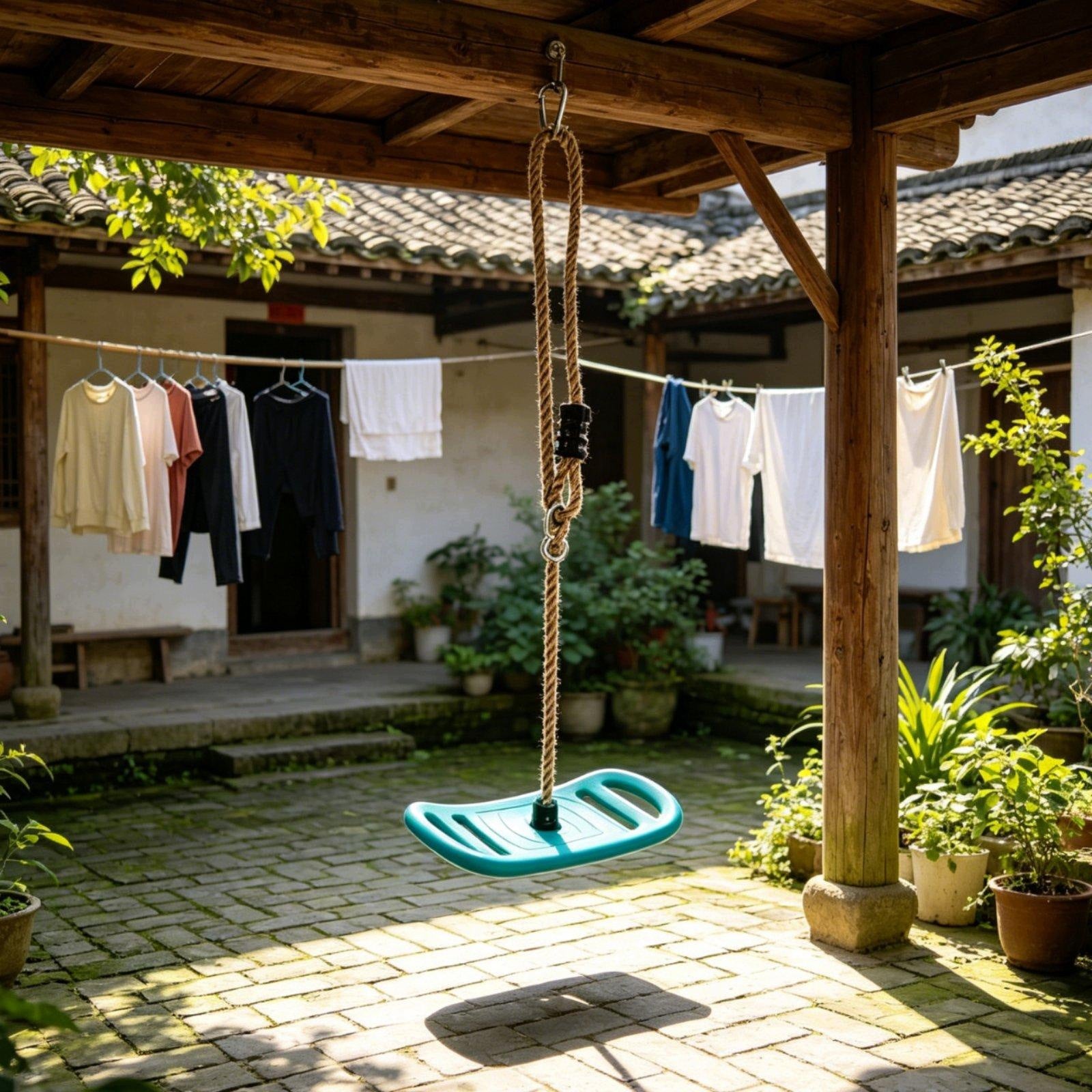 in Toddler Swing Space Saving Indoor Outdoor Baby Swing for Sky Blue Brand no brand