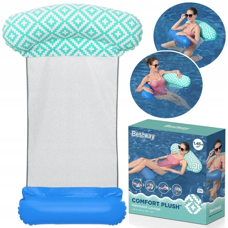 inflatable lounger with hammock net 145x87 Bestway 43555