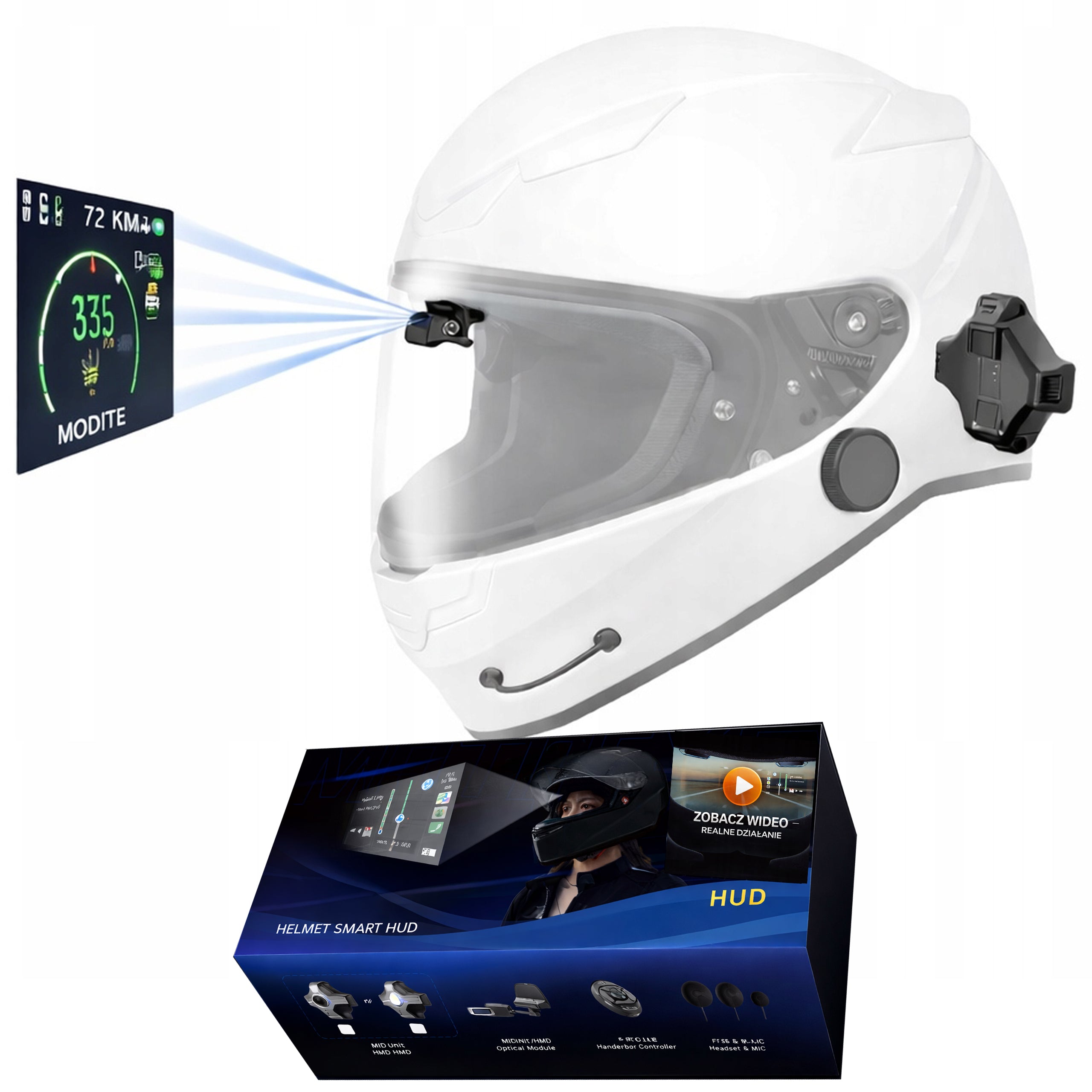 intercom motorcycle MOTEYE display HUD AR Sony microOLED MESH camera T