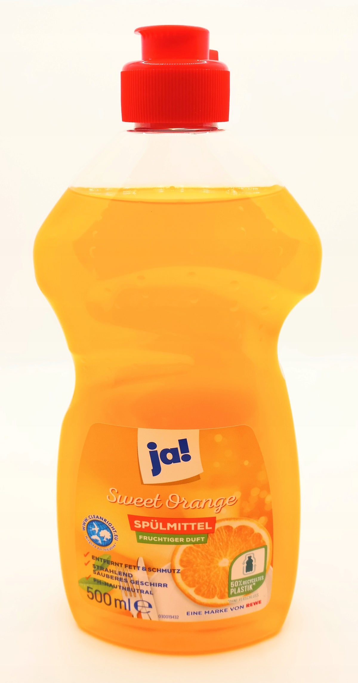 ja! Sweet orange dishwashing liquid 500 ml from Germany