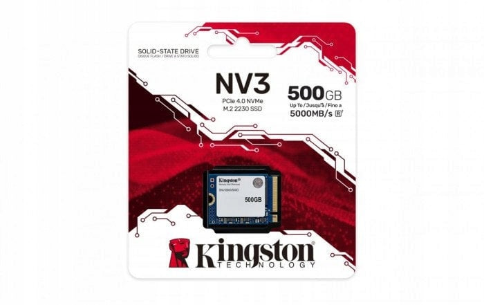 kingston SSD NV3 500GB M.2 2230 PCI-e 4.0 NVMe 5000/3000