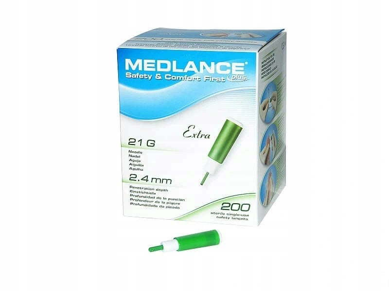 lancing device Medlance Plus HTL 2,4 mm (Extra), 200 pcs.